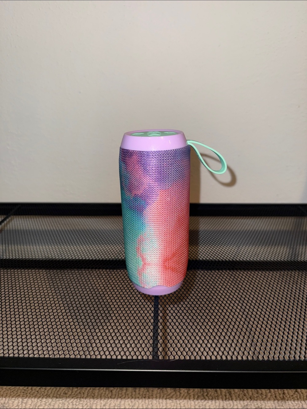 Portable Bluetooth Speaker in Multicolor Tie-Dye